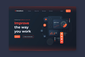 Website displayed in dark mode with dark backgrounds and light text.